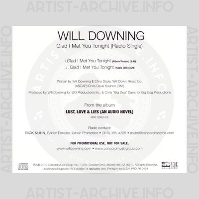 Will Downing - Glad I Met You Tonight