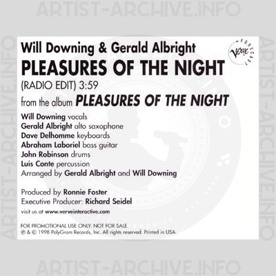 Will Downing & Gerald Albright - Pleasures Of The Night