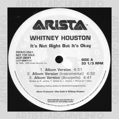 Whitney Houston - It's Not Right But It's Okay