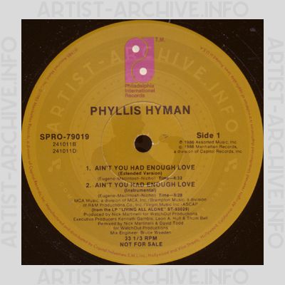 Phyllis Hyman - Ain't You Had Enough Love