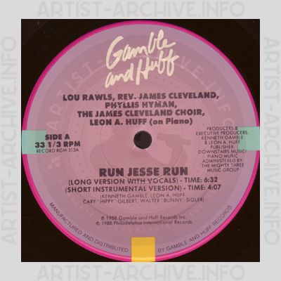 Lou Rawls, Rev. James Cleveland, Phyllis Hyman, The James Cleveland Choir, Leon Huff - Run Jesse Run
