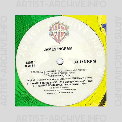 James Ingram - I Wanna Come Back