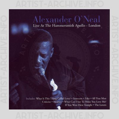 Alexander O'Neal - Live At The Hammersmith Apollo - London