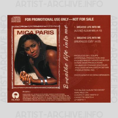 Mica Paris - Breathe Life Into Me