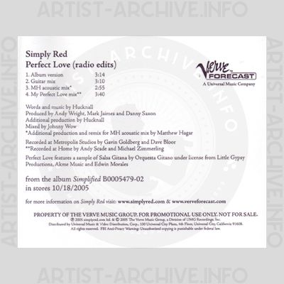 Simply Red - Perfect Love - Radio Edits
