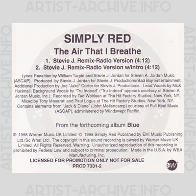 Simply Red - The Air That I Breathe