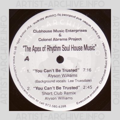 Colonel Abrams Project - The Apex Of Rhythm Soul House Music