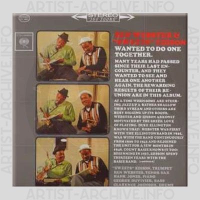 Ben Webster and "Sweets" Edison – Ben Webster and "Sweets" Edison