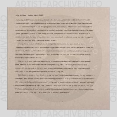 Brad Mehldau – Suite April 2020
